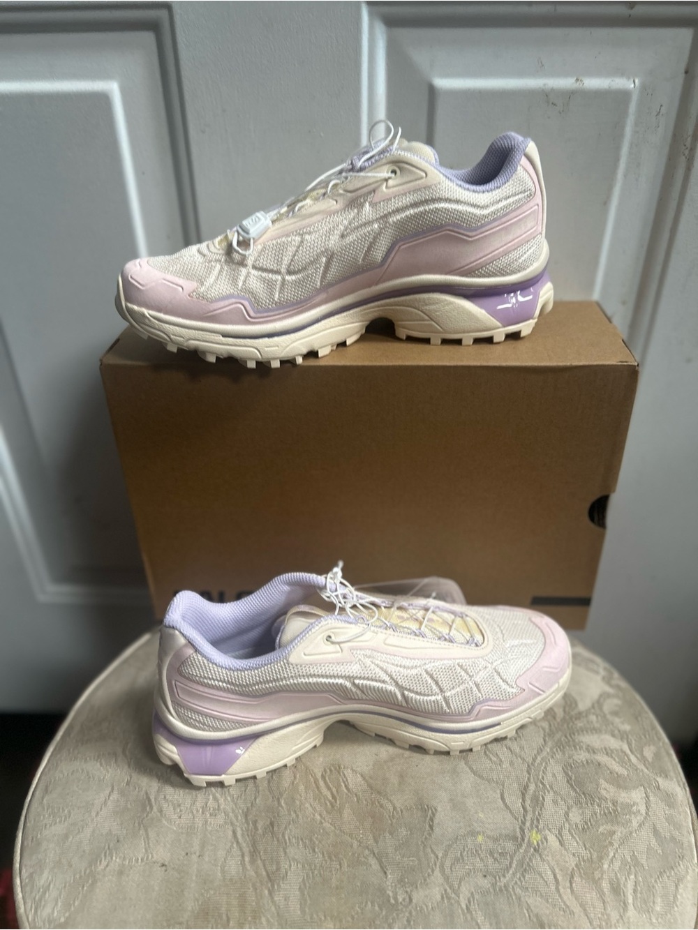 US-10W/9M- Salomon XT Slate Advanced Shortbread Cloud Pink Orchid Petal